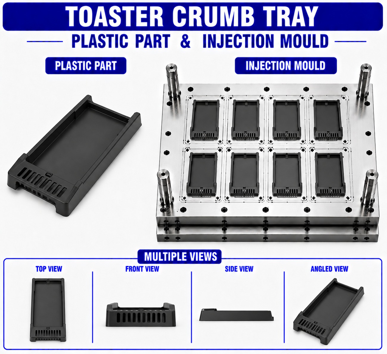 Toaster Plastic Crumb Tray Mould and Moulding Services